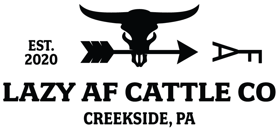 lazy af cattle co logo