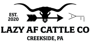 lazy af cattle co logo