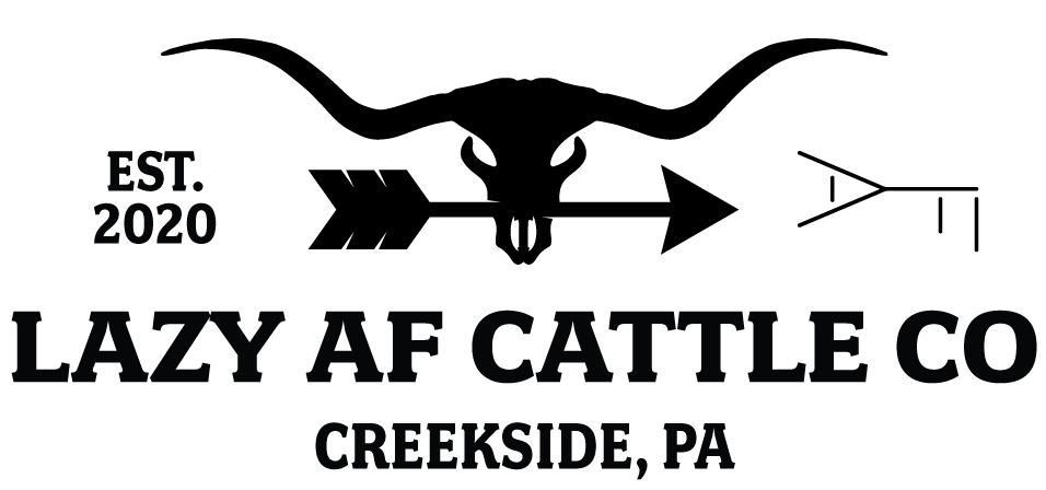 lazy af cattle co logo